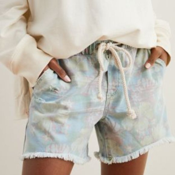 aerie Pants - Aerie Floral Drawstring Pull-On Shorts XS NWT